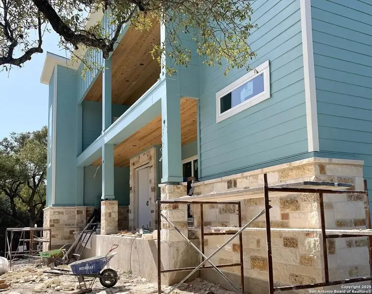 Front exterior of a new home in , Canyon Lake, TX, highlighting curb appeal (Image 6). Front exterior of a new home in , Canyon Lake, TX, highlighting curb appeal (Image 6).