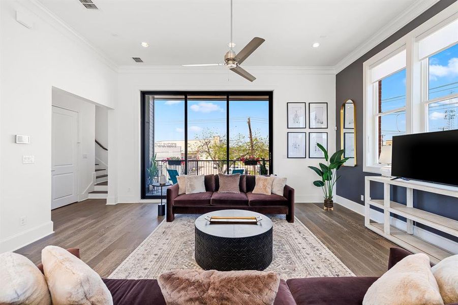 Image of model home with similar floorplan.