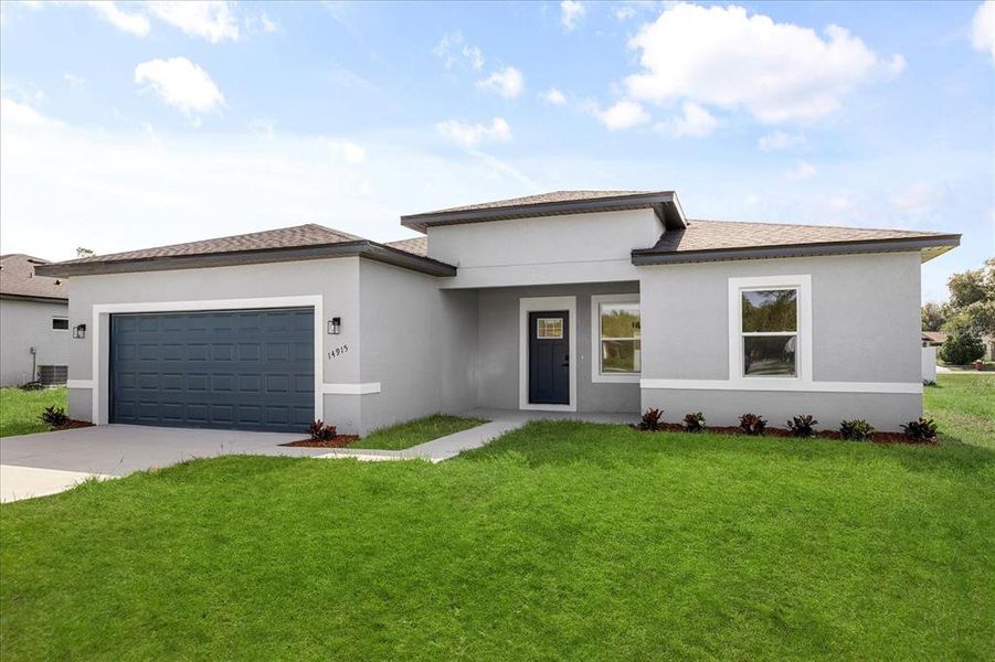 Front exterior of a new home in , Ocala, FL, highlighting curb appeal (Image 2).