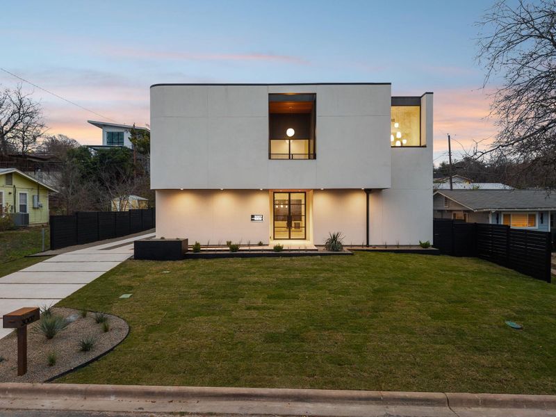 Exterior details and patio area of a home in , Austin (Image 24).