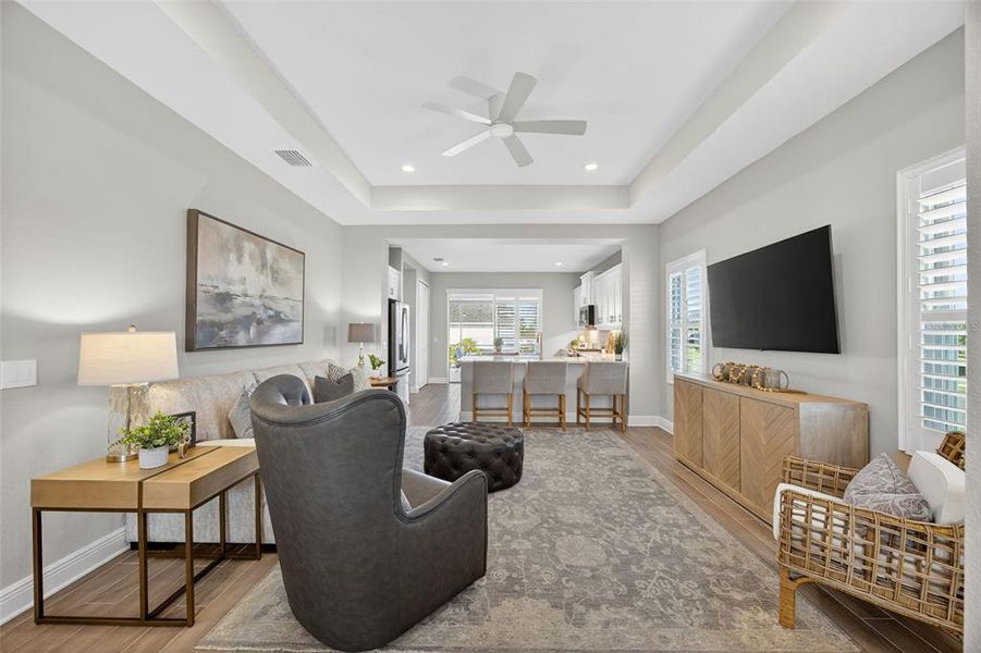 Furnished interior view inside a new home in , Bradenton (Image 10). Furnished interior view inside a new home in , Bradenton (Image 10).