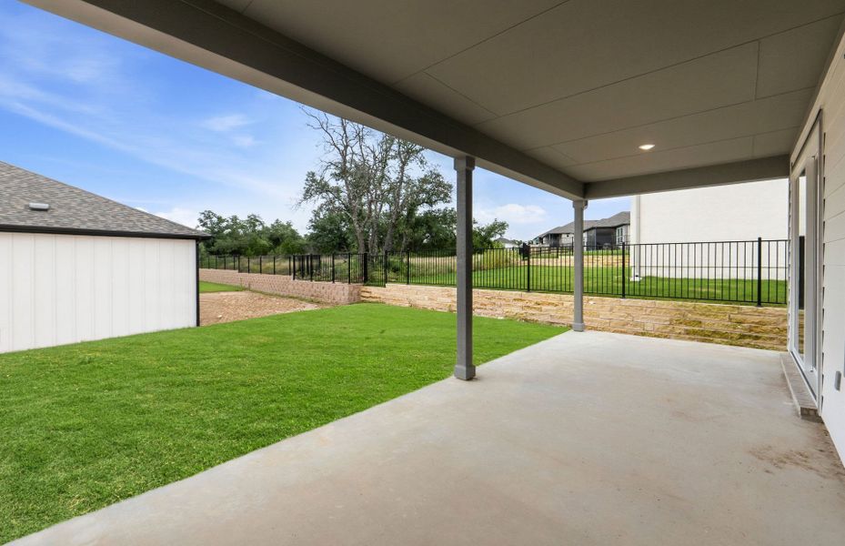 Exterior details and patio area of a home in Sun City Texas, Georgetown (Image 3). Exterior details and patio area of a home in Sun City Texas, Georgetown (Image 3).