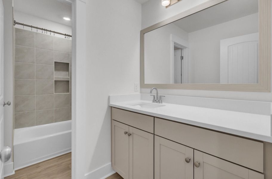 Furnished interior view inside a new home in Six Oaks, Summerville (Image 40).