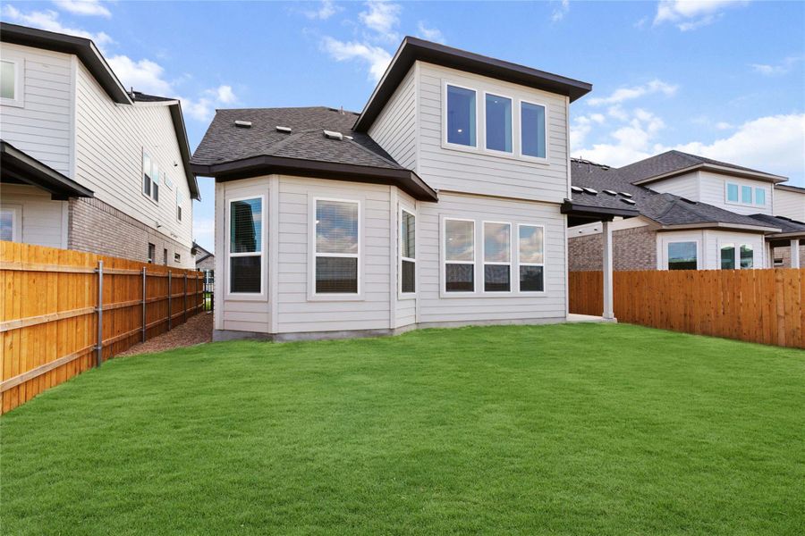 Exterior details and patio area of a home in Estancia West, Manchaca (Image 20). Exterior details and patio area of a home in Estancia West, Manchaca (Image 20).