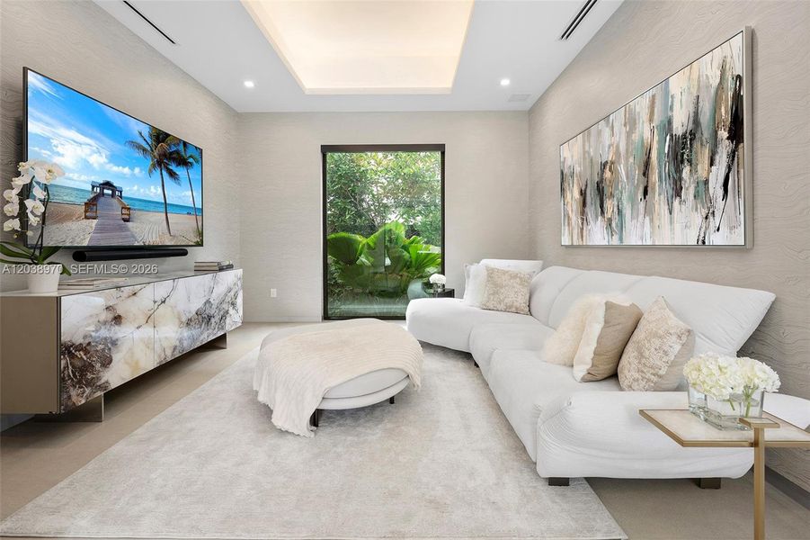 Furnished interior view inside a new home in , Miami (Image 7). Furnished interior view inside a new home in , Miami (Image 7).
