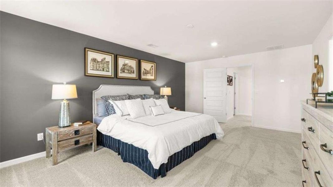 Furnished interior view inside a new home in Poplar Preserve, Newnan (Image 31).