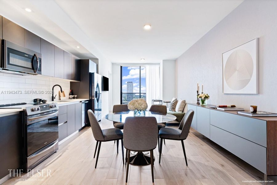 Furnished interior view inside a new home in , Miami (Image 10). Furnished interior view inside a new home in , Miami (Image 10).