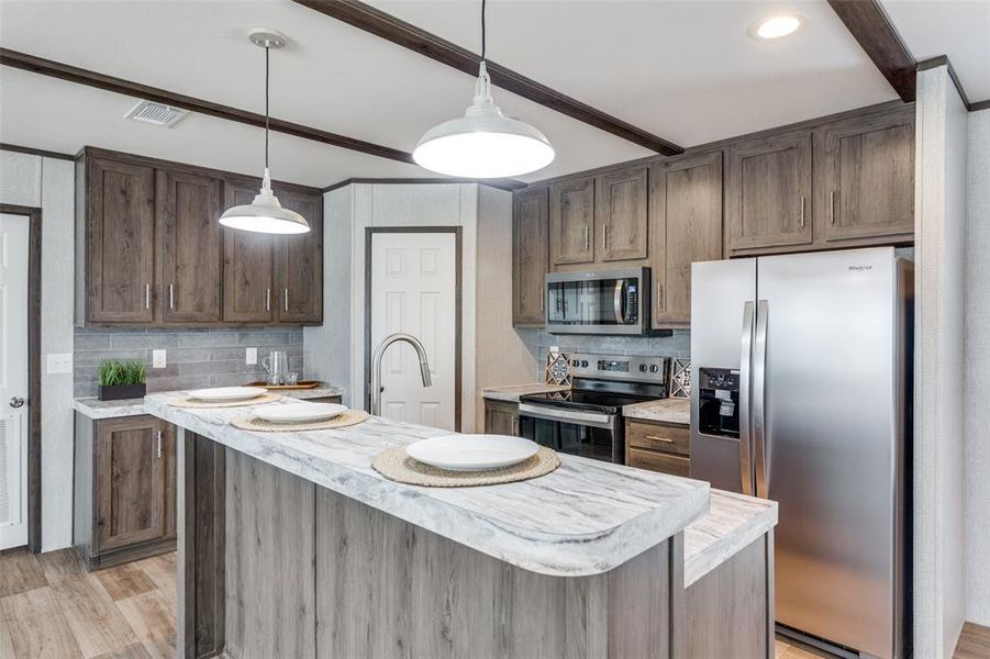 Furnished interior view inside a new home in , Azle (Image 10).