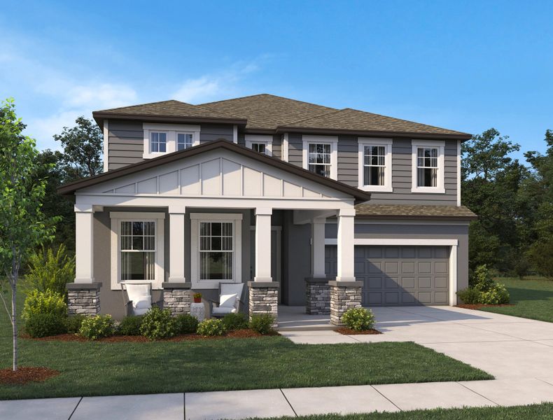 Representative exterior photo of a completed home built from the Duval by Ashton Woods in Berry Bay, Wimauma, FL (Image 15). Representative exterior photo of a completed home built from the Duval by Ashton Woods in Berry Bay, Wimauma, FL (Image 15).