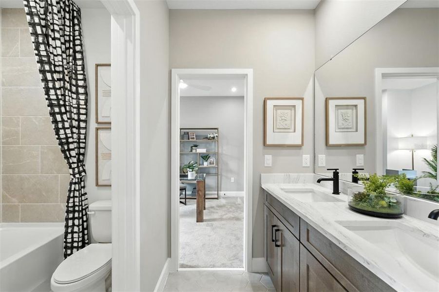 Furnished interior view inside a new home in Celebration, Celebration (Image 23).