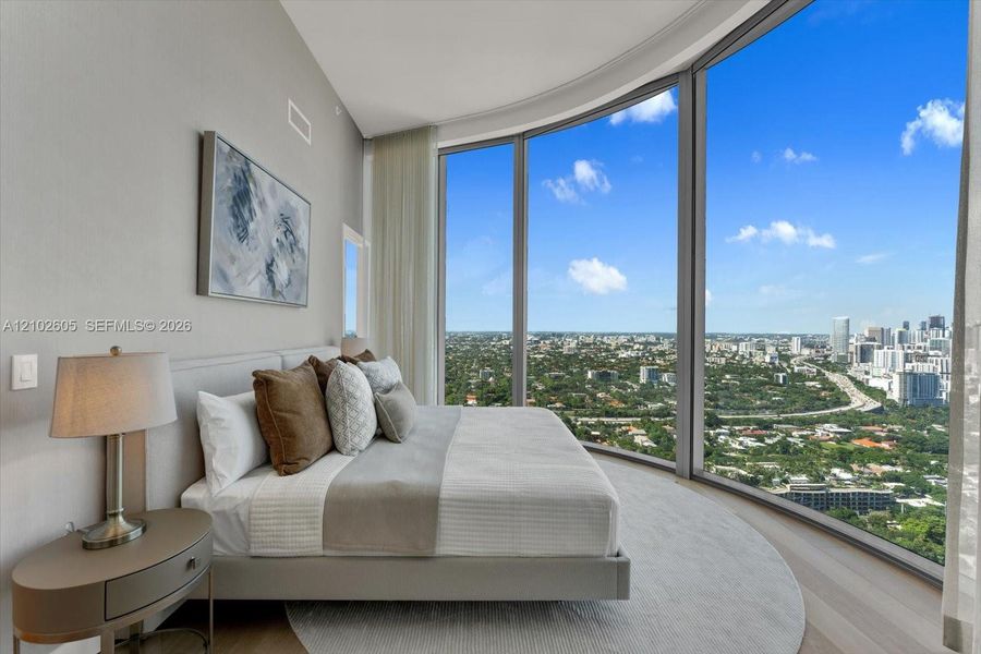 Furnished interior view inside a new home in , Miami (Image 16).