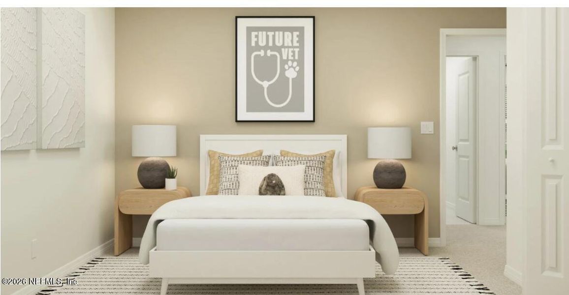 Furnished interior view inside a new home in Saddle Oaks, Jacksonville (Image 9).