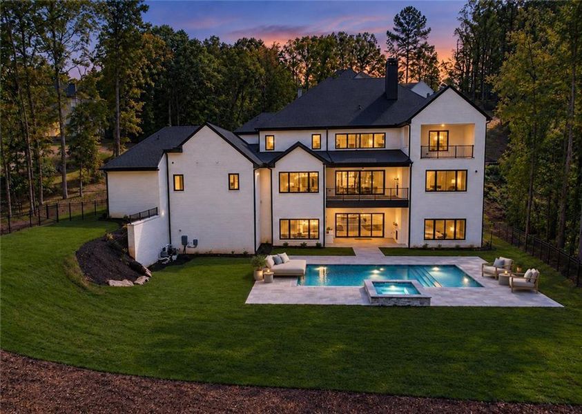 Exterior details and patio area of a home in , Alpharetta (Image 4). Exterior details and patio area of a home in , Alpharetta (Image 4).