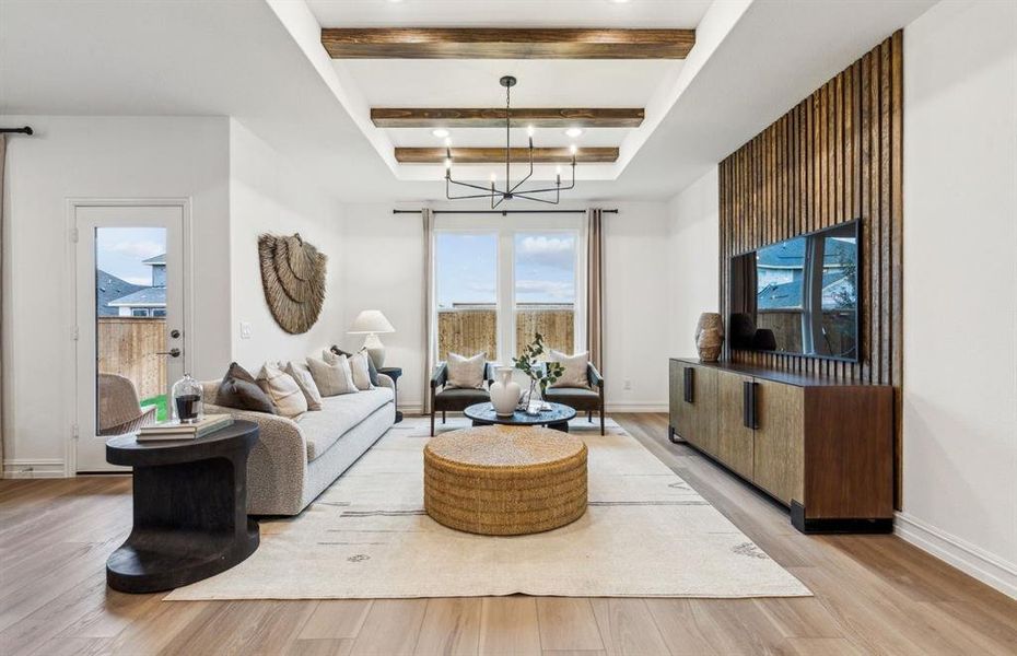 *Model Representation - Spacious gathering room with large windows *Model Representation - Spacious gathering room with large windows