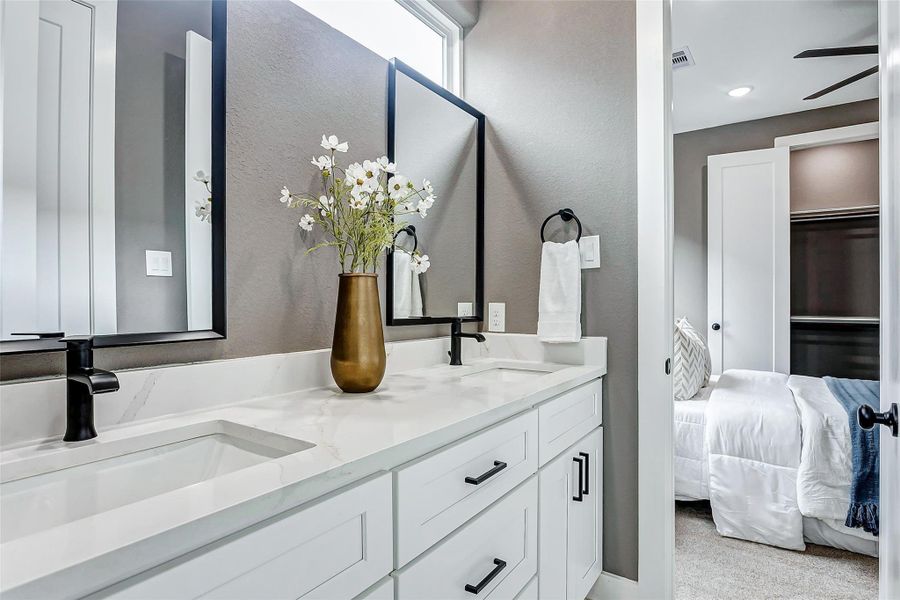 Furnished interior view inside a new home in , Houston (Image 19).