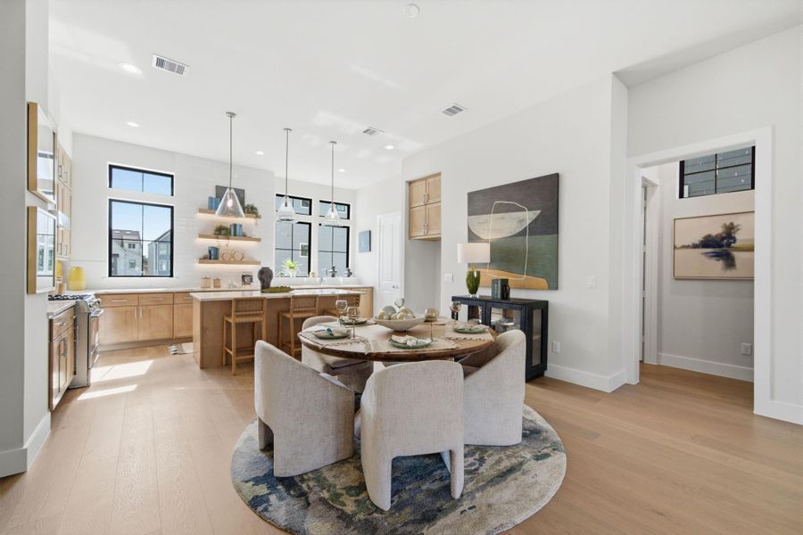 Furnished interior view inside a new home in Spring Valley Creek, Houston (Image 39).