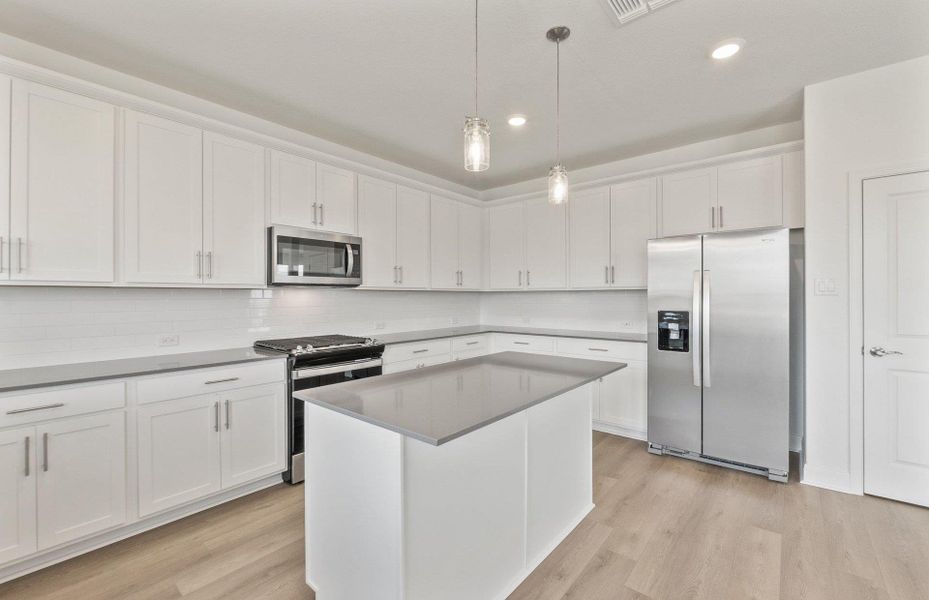 Furnished interior view inside a new home in Patterson Ranch, Georgetown (Image 8). Furnished interior view inside a new home in Patterson Ranch, Georgetown (Image 8).
