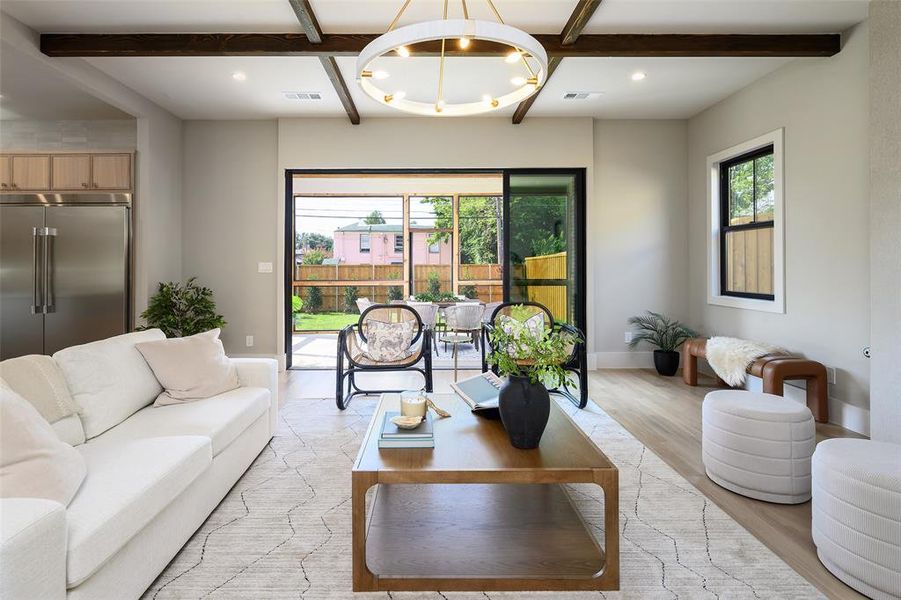 Furnished interior view inside a new home in , Dallas (Image 35).