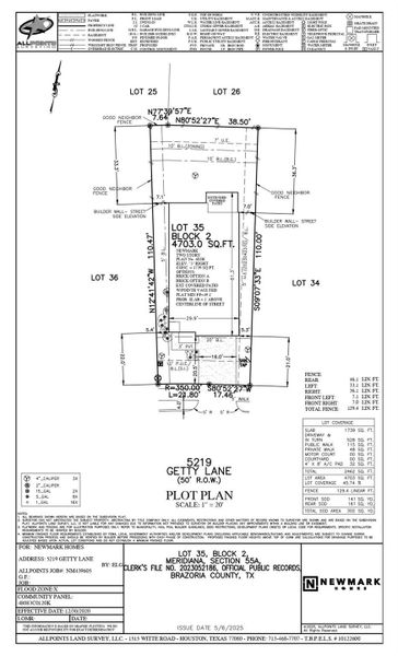 2D floor plan layout of this home in Meridiana 40', 65', Iowa Colony, TX (Image 3). 2D floor plan layout of this home in Meridiana 40', 65', Iowa Colony, TX (Image 3).