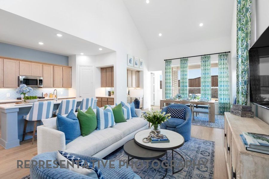 Furnished interior view inside a new home in Wolf Ranch, Georgetown (Image 11).
