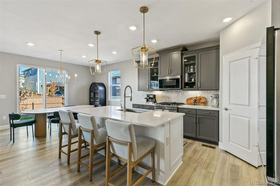 Furnished interior view inside a new home in Sunstone Village at Terrain, Castle Rock (Image 30). Furnished interior view inside a new home in Sunstone Village at Terrain, Castle Rock (Image 30).