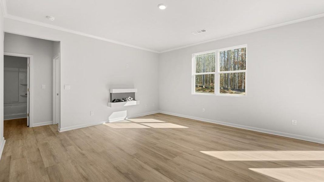 Spacious, unfurnished interior of a new home in Hamptons at Riverwood South, Dallas (Image 13). Spacious, unfurnished interior of a new home in Hamptons at Riverwood South, Dallas (Image 13).