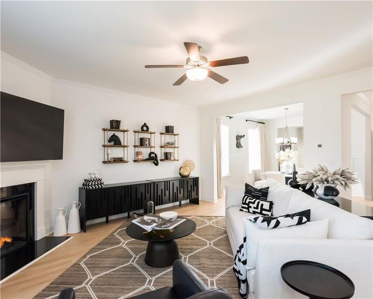 Furnished interior view inside a new home in Hellen Valley, Braselton (Image 41).