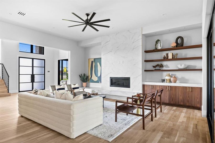 Furnished interior view inside a new home in , Dallas (Image 10). Furnished interior view inside a new home in , Dallas (Image 10).