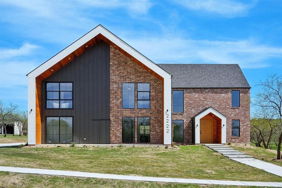Front exterior of a new home in , Cedar Hill, TX, highlighting curb appeal (Image 19).