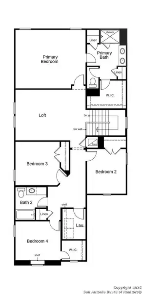 2D floor plan layout of this home in Preserve at Culebra - Heritage Collection, San Antonio, TX (Image 2).