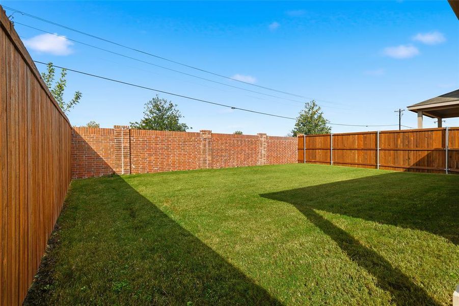 View of fenced backyard View of fenced backyard