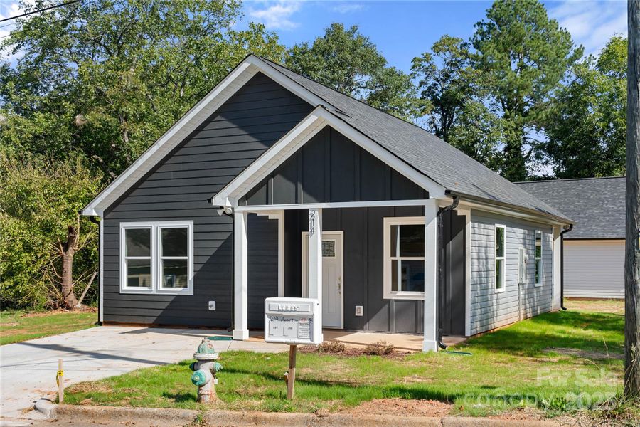 Front exterior of a new home in , Shelby, NC, highlighting curb appeal (Image 16). Front exterior of a new home in , Shelby, NC, highlighting curb appeal (Image 16).