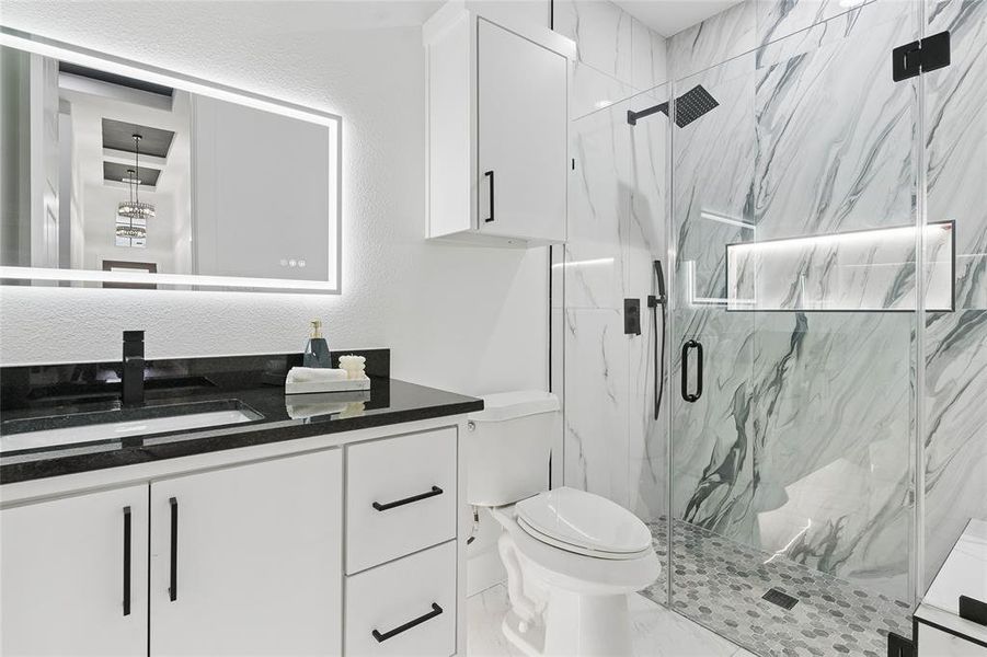 Furnished interior view inside a new home in , Dallas (Image 17).