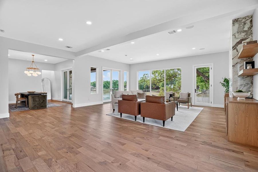 Furnished interior view inside a new home in , Weatherford (Image 12).