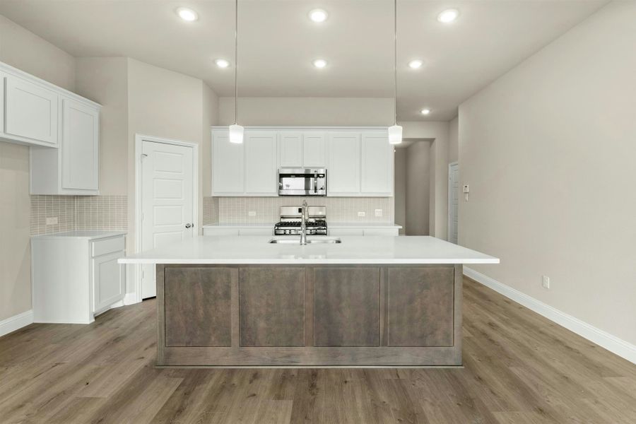 Representative furnished interior of a home built from the Bluebonnet by Kindred Homes in Dominion Park, Waxahachie (Image 6).