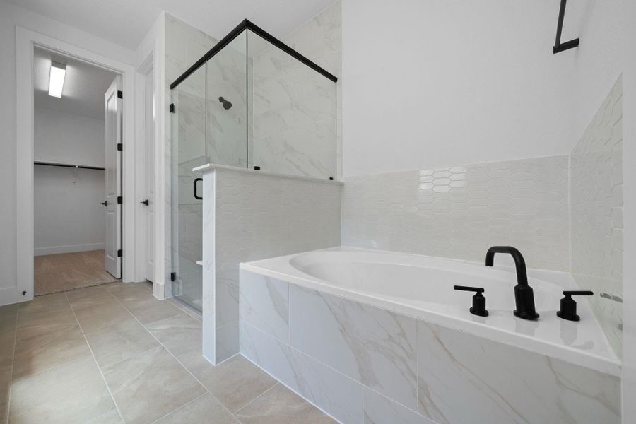 Walk-in shower & garden tub in Primary Bath Walk-in shower & garden tub in Primary Bath
