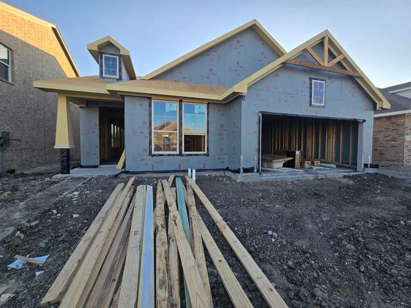 In-progress construction of a new home in Morningstar, Aledo, TX (Image 3).