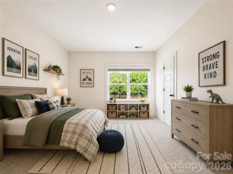 Furnished interior view inside a new home in , Charlotte (Image 17).