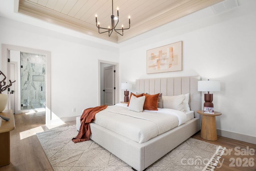 Furnished interior view inside a new home in , Hickory (Image 17).