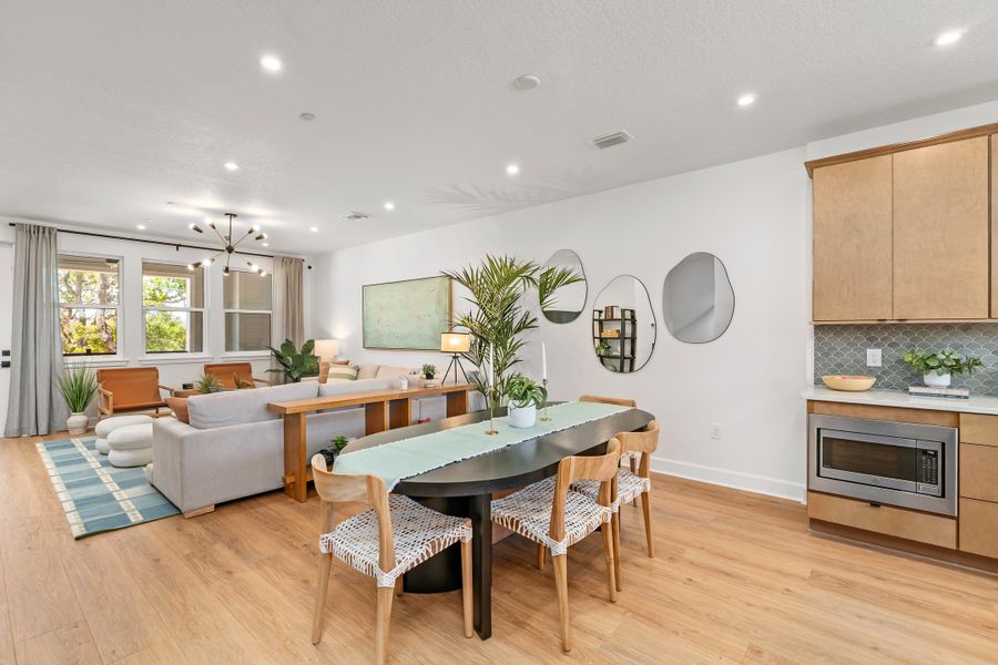 Representative furnished interior of a home built from the Seaglass by Tri Pointe Homes in EvenTide, New Smyrna Beach (Image 13).