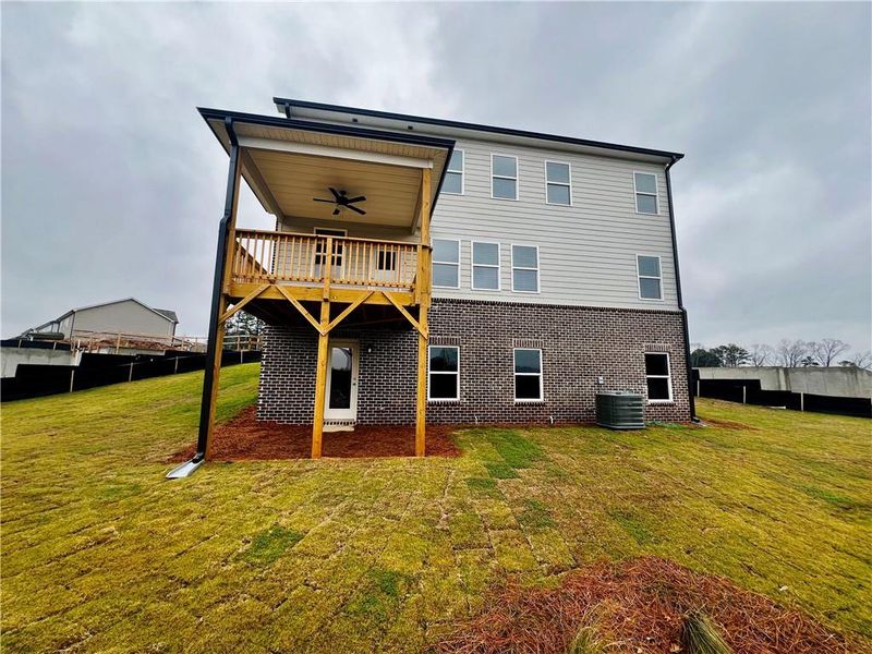 Exterior details and patio area of a home in Alcovy Village, Lawrenceville (Image 24).