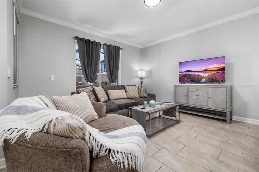 Furnished interior view inside a new home in Storey Lake: Vacation Townhomes, Kissimmee (Image 28). Furnished interior view inside a new home in Storey Lake: Vacation Townhomes, Kissimmee (Image 28).