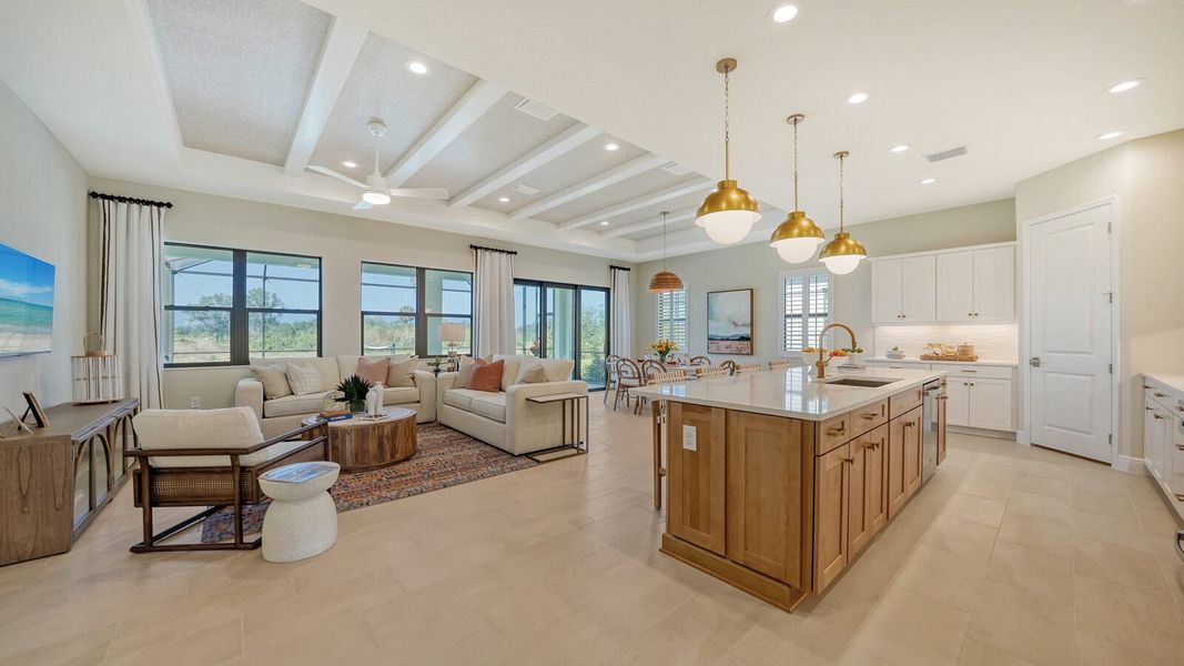 Representative furnished interior of a home built from the Harvest 3 by Neal Communities in Grand Park, Sarasota (Image 6).