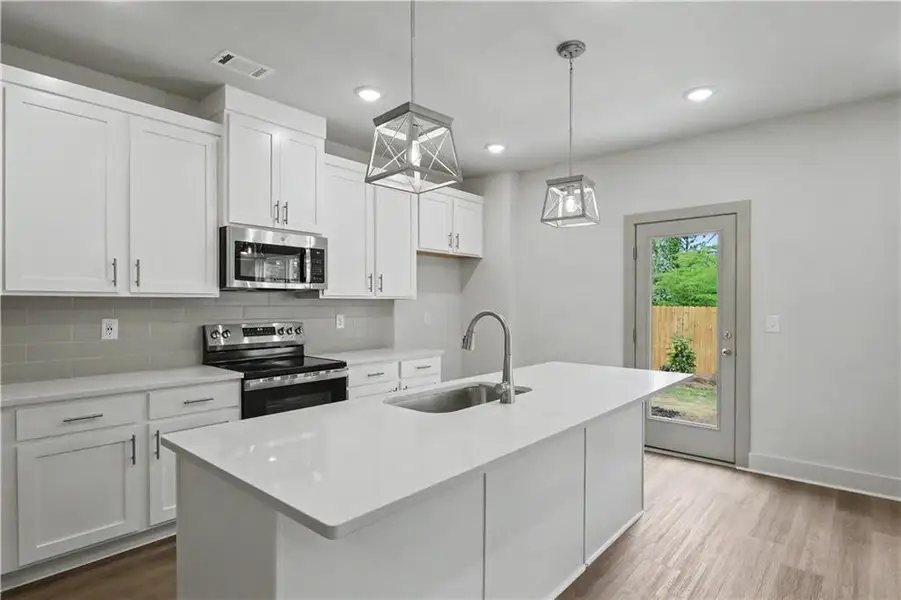 Furnished interior view inside a new home in , Norcross (Image 6).