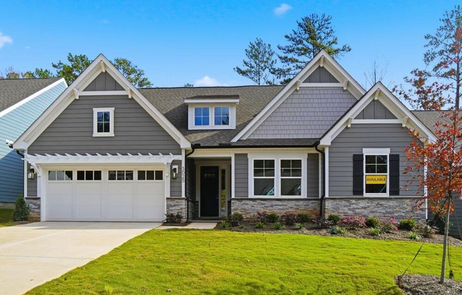 Front exterior of a new home in Rone Creek, Waxhaw, NC, highlighting curb appeal (Image 2).