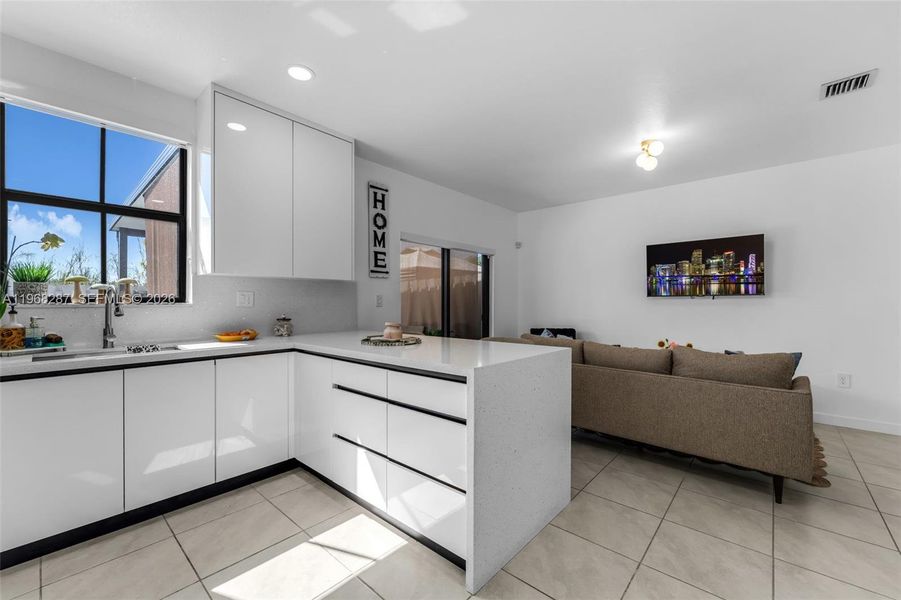 Furnished interior view inside a new home in , Florida City (Image 16). Furnished interior view inside a new home in , Florida City (Image 16).