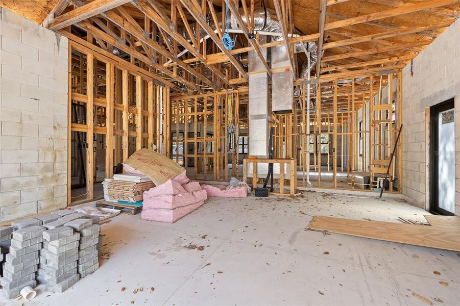In-progress construction of a new home in , Kissimmee, FL (Image 18).