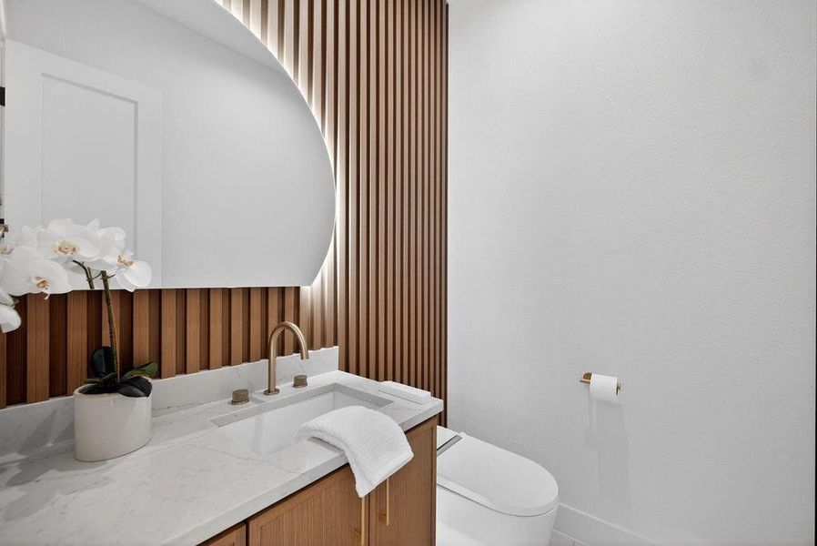 Furnished interior view inside a new home in , Dallas (Image 15).