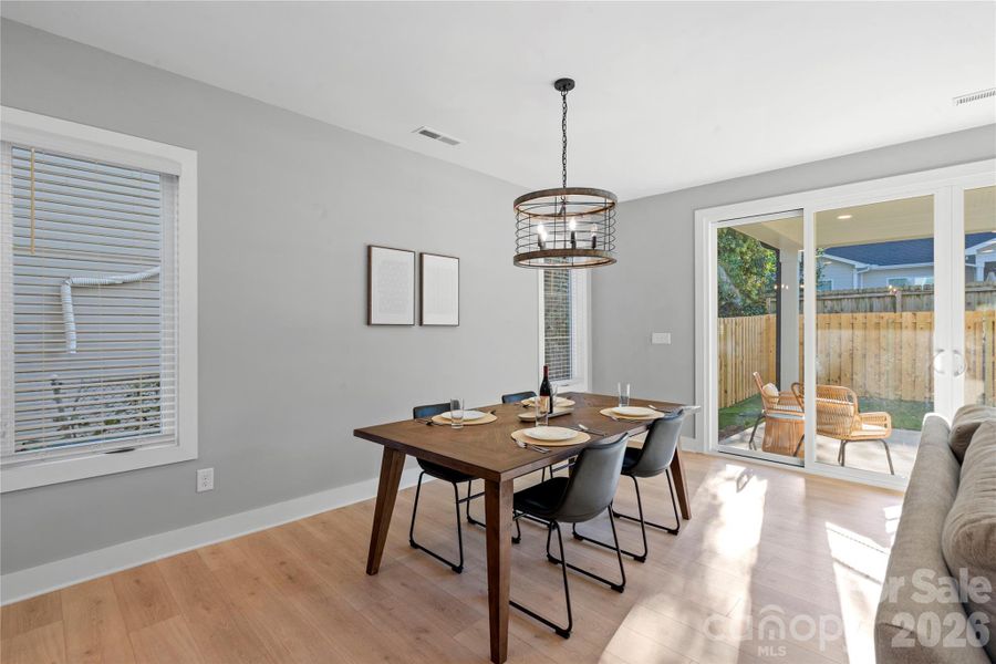 Furnished interior view inside a new home in , Charlotte (Image 5). Furnished interior view inside a new home in , Charlotte (Image 5).