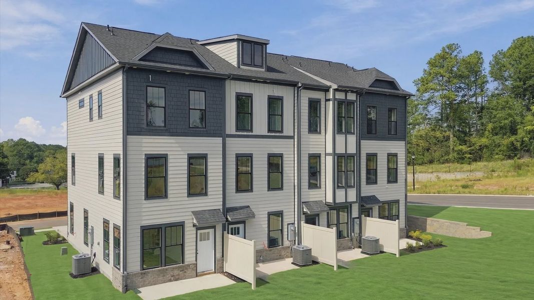 Front exterior of a new home in Traynham Place, Greenville, SC, highlighting curb appeal (Image 22).